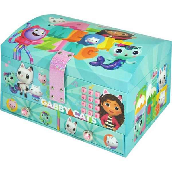 Smyckeslåda - Kids Licensing - Gabbys Dockhus - Turkos - Barn - Flicka turkos