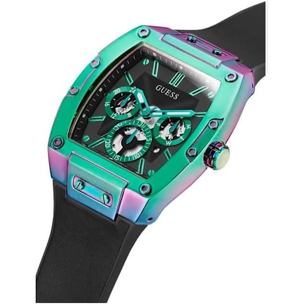 Klocka - Guess - Phoenix GW0202G5 - Kvarts - Rostfritt stål - 43 mm - Svart Svart