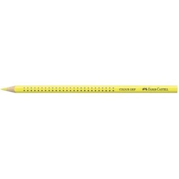Färgpennor - Faber-Castell - Color Grip - Gul - 12 enheter - Okrossbart bly Gul