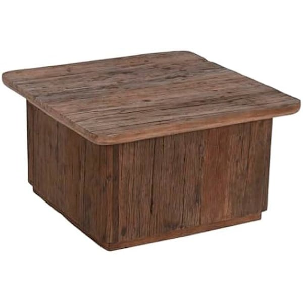 Soffbord - HOME ESPRIT - Brun - 70 x 70 x 39 cm - Vardagsrumsmöbler - Enkel montering Flerfärgad