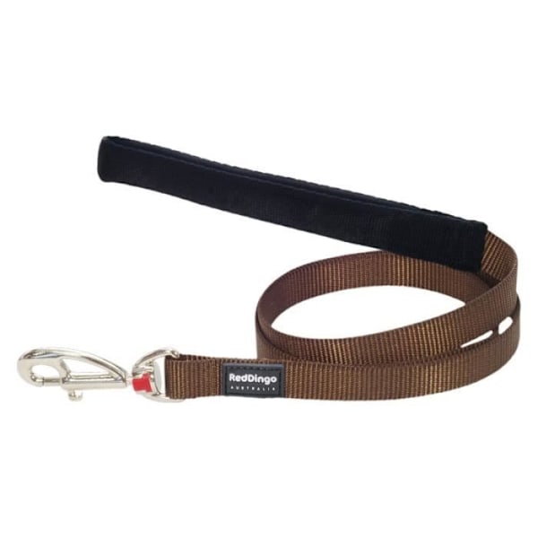 Lämna för hund - Red Dingo - Brun - Utskuret handtag - Justerbar längd - Flera lägen kastanj