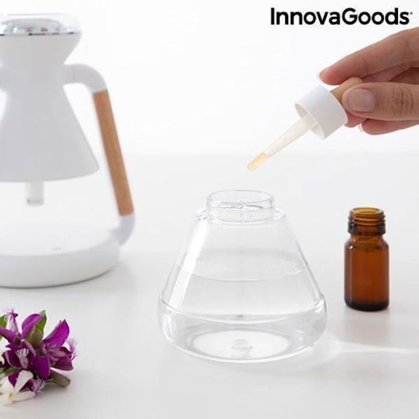 Misvolt InnovaGoods 3-i-1 Aroma Diffuser og trådløs oplader luftfugter - Sort Svart