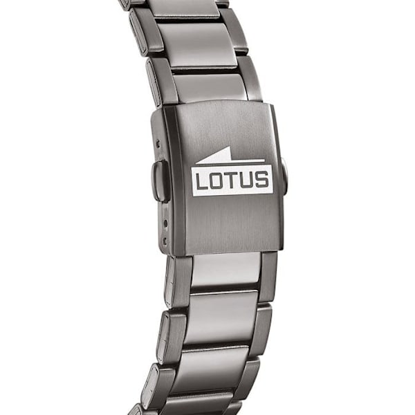 Mieskello - Lotus - 18686/3 - Kello Chrono - PVD Harmaa Teräs - Vedenpitävyys 100m Grå