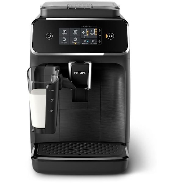 Espressomaskin Automatisk kvarn - PHILIPS - EP2230/10 - LatteGo - 275 g kaffe - 1,8 L - Mattsvart Svart
