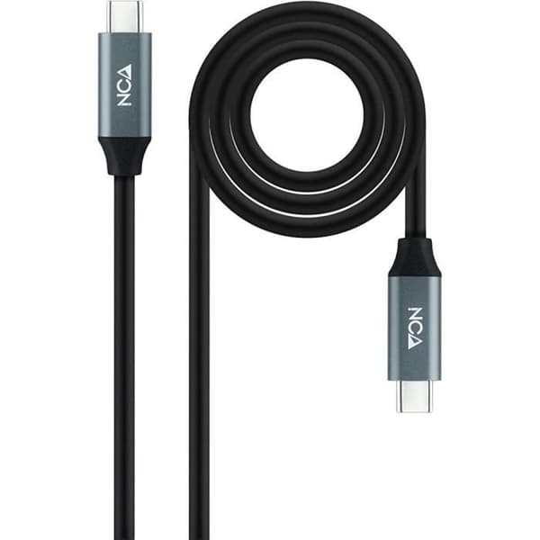 USB-C-kabel - Nanocable - 0,5 m - 20 Gbps - 5A - 100W 4K-60Hz Sort