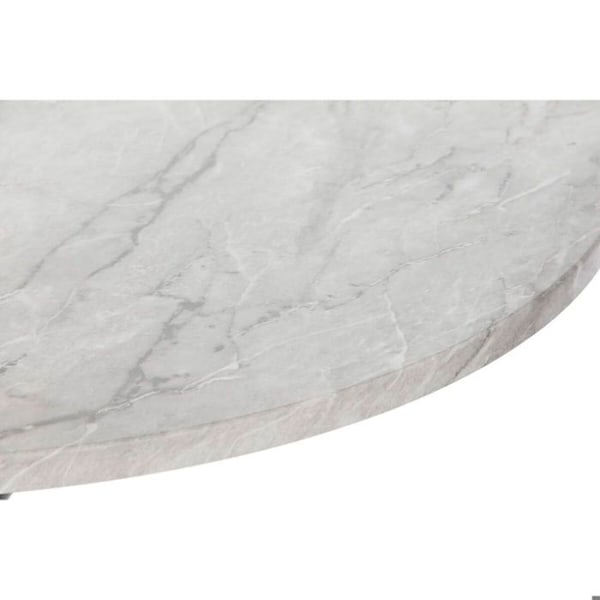 MDF trä metall sidobord DKD Home Decor vit/svart/guld