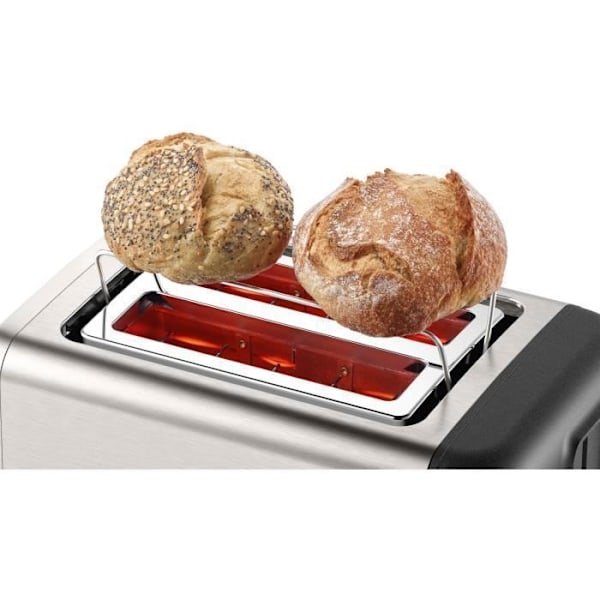 Bosch TAT3P420 brødrister - 2 pladser - 970W - optøning - rustfrit stål/sort