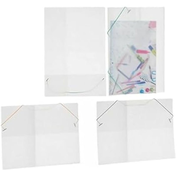 Gennemsigtige lommer - PINCELLO - Sæt med 12 - 1 x 26 x 35,5 cm - Flerfarvet - Plastik mångfärgad