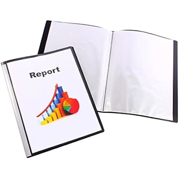Dokumenttikansio - LIDERPAPEL - 923044 - 20 kiinteää taskua - A4 210 x 297 mm - Sekalaiset värit Blandade färger