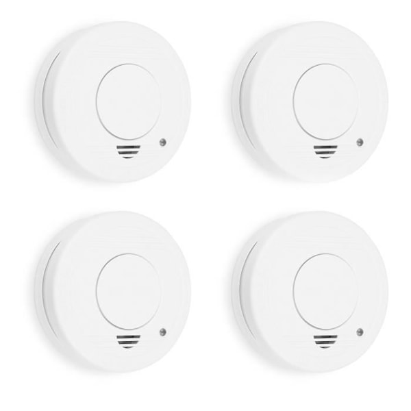 Røgdetektor - Smartwares - RM250/4 - 4 stk - Batterier inkluderet - 85 dB alarm