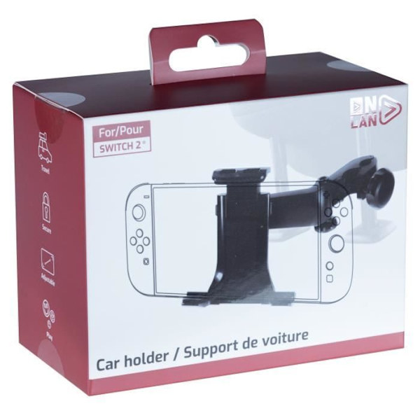 Support til bil - ONLAN - Nintendo Switch 2 - Bærbar konsol og 8'' tablet - Sort Svart