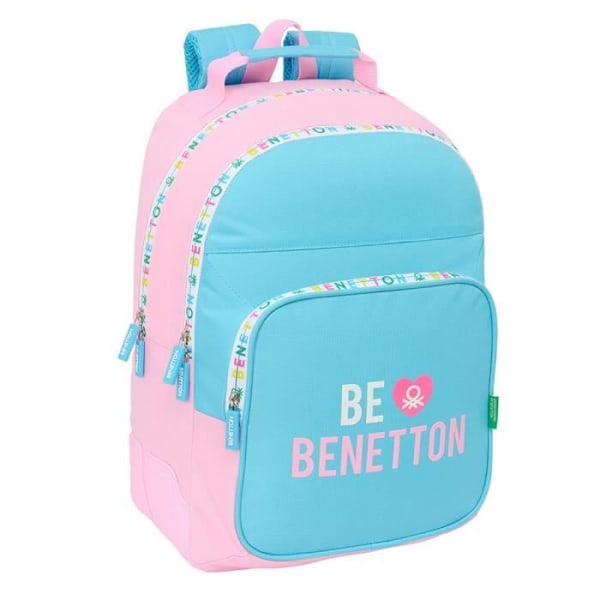 Reppu - Benetton - Yksi koko - 42 CM - 2 Osastoa - Vaaleanpunainen - Lapsi