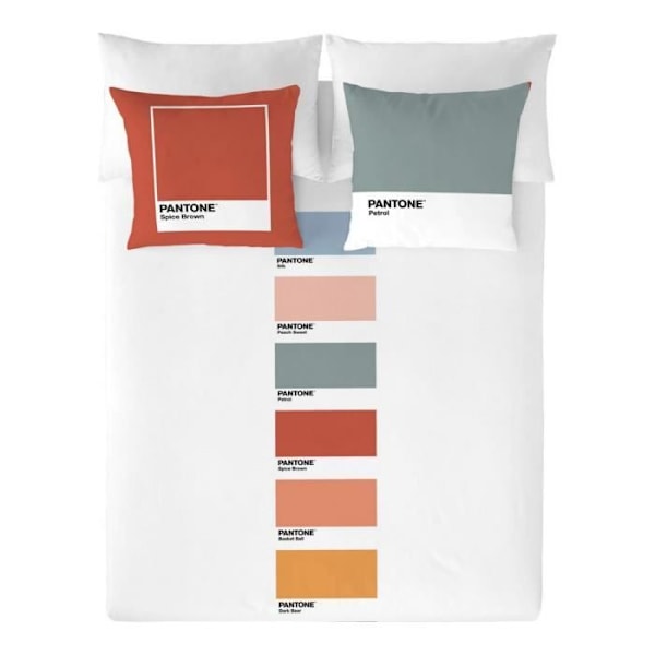Påslakan - Fun Deck C Pantone - 240x220 cm - 100 % bomull - Flerfärgad - Modern design Flerfärgad