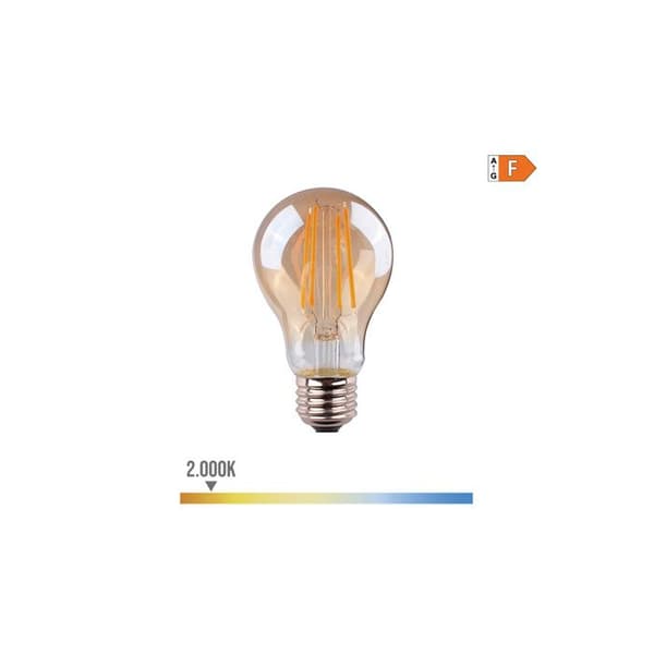 LED-lampa E27 6W Rund A45 Vit varmt