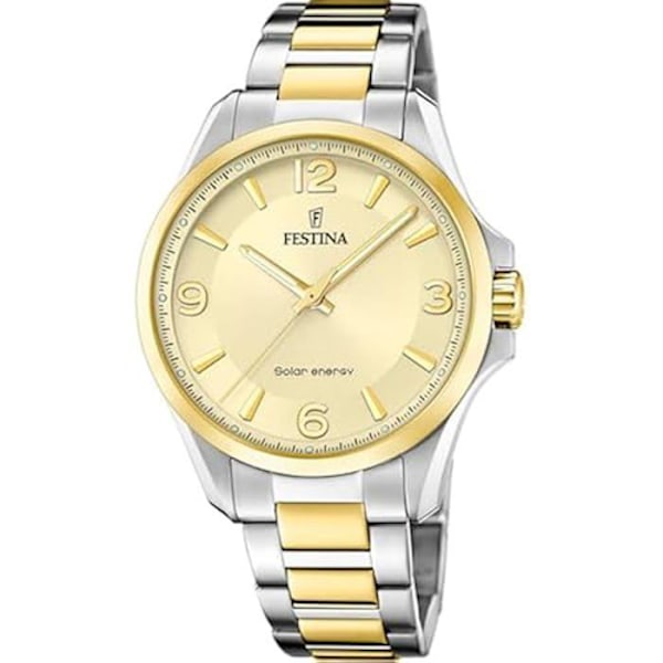 Festina Cream Solenergi Herre Armbåndsur F20657/2 Två tonig