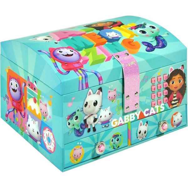 Smyckeslåda - Kids Licensing - Gabbys Dockhus - Turkos - Barn - Flicka turkos