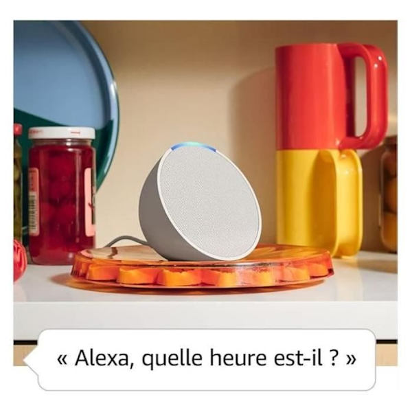 Röstassistent - AMAZON - ECHO POP (1:a gen.) - Alexa inbyggd - Grön Grön