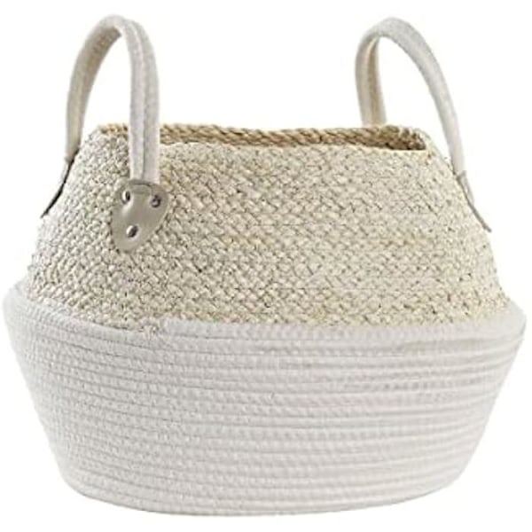 Kori - DKD Kodinsisustus - Vakio - Luonnonvalkoinen - Puuvilla ja kuitu - 37x37x25 cm naturvit
