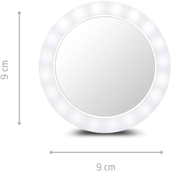 Selviebillede spejl - MEDISANA - CM-20E - 36 LED-lamper - Forstørrelse 3x - Justerbart lys Vit