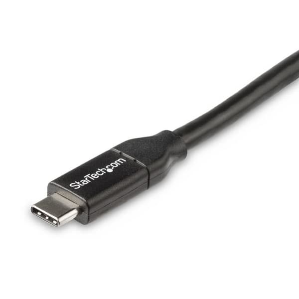 STARTECH USB-C-USB-C-kaapeli - 50 cm - Virransyöttö 5A - USB-IF-sertifioitu - Musta