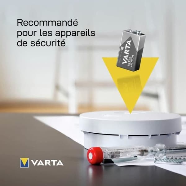 Lithium batteri 6lr61 - VARTA - 6122301401