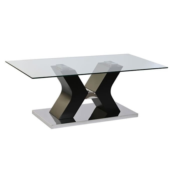 Sofabord - Hærdet glas - MDF træ - Hvid
