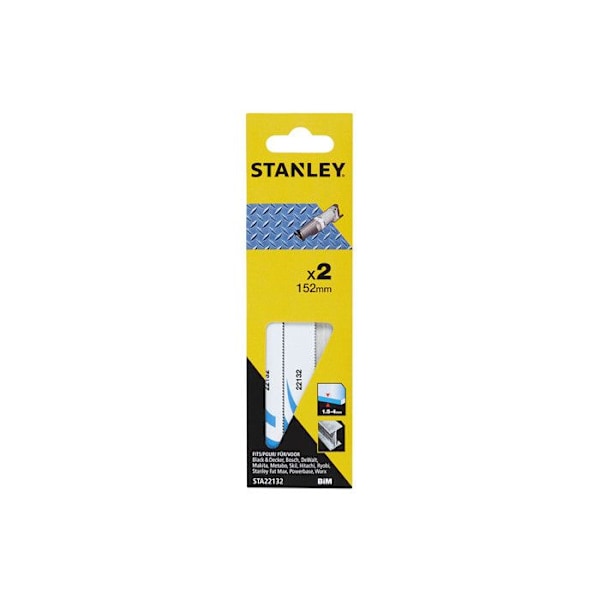 Paket med 2 Svarvblad 15,2 cm Metal Fin Sta22132-Xj Stanley