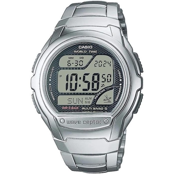 CASIO Radio-kello - Monitoiminen - Teräs