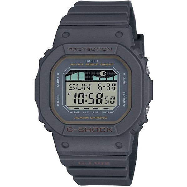 Casio Ur - Kvinder - GLX-S5600-1ER - Vandtæt 20 Atm - Sort Plast Rem Svart