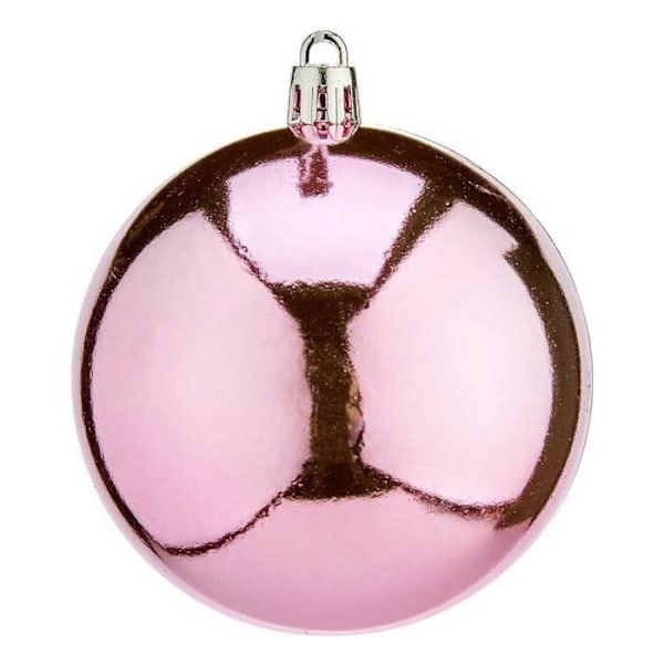 julkulor ø 8 cm 16 enheter rosa plast 8 x 9 x 8 cm