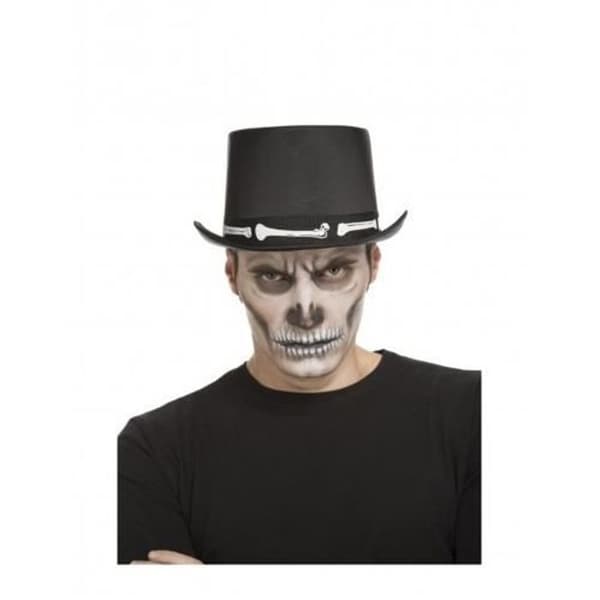 Adult Bone silinteri - musta - Fancy Dress Accessory Sort