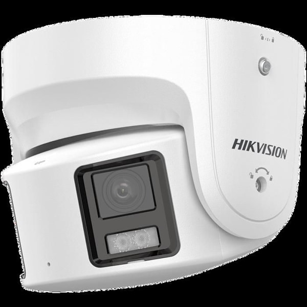 HIKVISION IP domekamera 8 MP FF 4 mm IR 40m ColorVu/Panoramisk 180° - DS-2CD2387G2P-LSU/SL(4mm)(C) Hvid