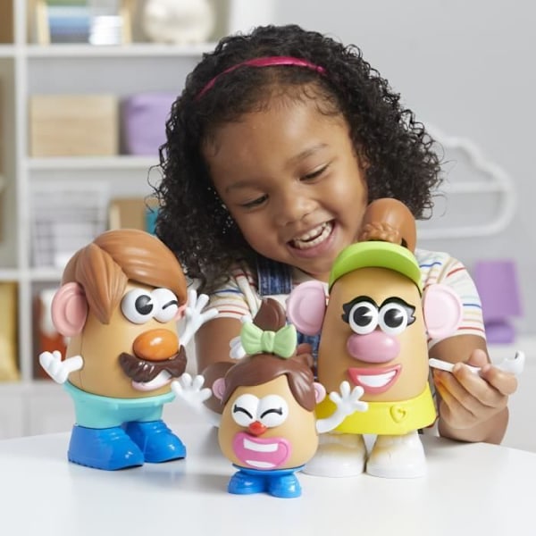 Potato Head coffret La famille Patate med 44 dele, kreative førskolelegetøj til småbørn, til piger og drenge, fra Flerfärgad