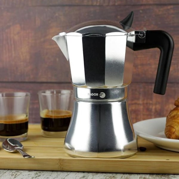 Expresso-kahvinkeitin - FAGOR - Cupy - Alumiini - 9 kuppia - Induktioyhteensopiva