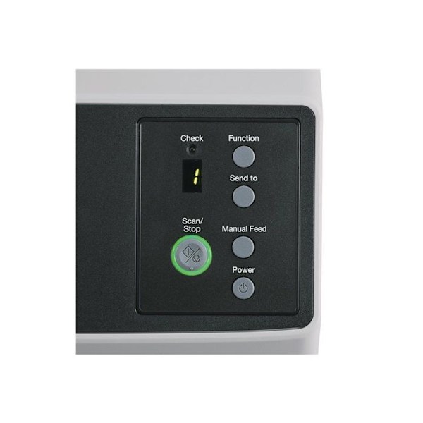Fujitsu fi-8150 - Dokumentscanner - dual CIS - duplex - 216 x 355,6 mm - 600 dpi x 600 dpi - op til 50 ppm (mono) / Sort, Grå