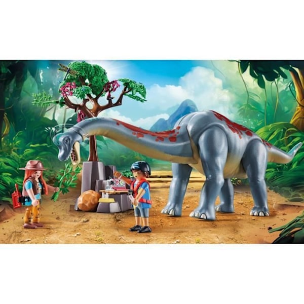 PLAYMOBIL 71819 Brachiosaurus, udforskere, luftkøretøj Flerfärgad