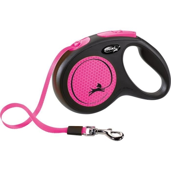 Lad selen - TRIXIE - 209326 - flexi New NEON - 5 m - Fluorescerende pink neon rosa