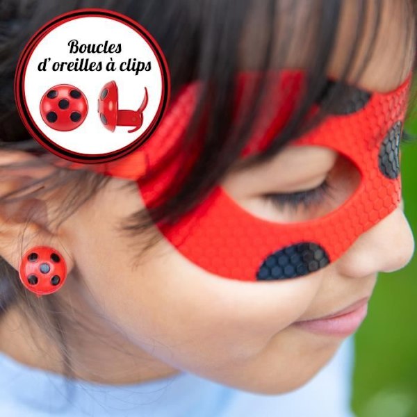 Déguisement Ladybug - Mask Yoyo Spegel Örhängen Kwami Tikki - BANDAI - Miraculous Ladybug - Transformationsset