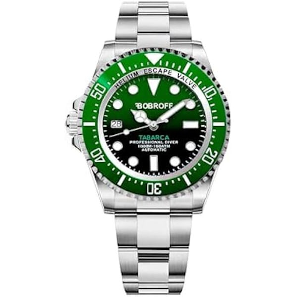 Bobroff BF0002ibv Herreur - Automatisk - Rustfrit Stål - Grøn Silver