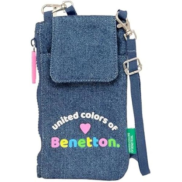 Benetton Denim Standard -kukkaro - Mukava ja monipuolinen - Laatu ja kestävyys - 19 x 10 cm Jeans
