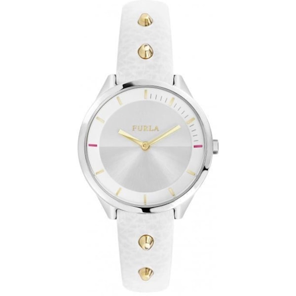Ur - Furla - R4251102524 - Stål - Hvid Læder - Kvinde - Kvarts
