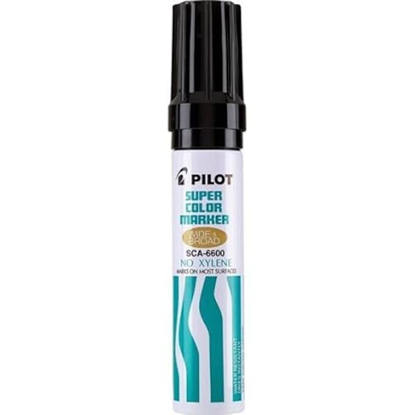 PILOT SCA-6600 Permanent Marker - Sort - Ekstra stor spids Svart