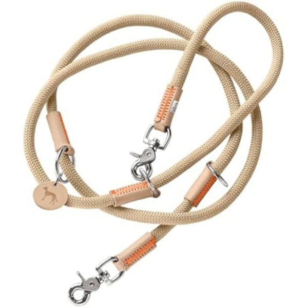 Justerbar hundesele - HUNTER - Malia - Blød reb - Robust læder - 3 positioner