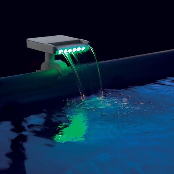 Intex LED swimmingpool vandfald springvand Hvid