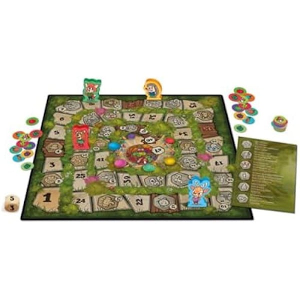 Brädspel - CAYRO - Funny Forest - 2-4 spelare - Matsamling - Roliga utmaningar Flerfärgad