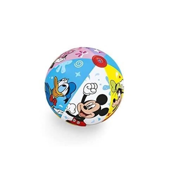 Strandboll - BESTWAY - Mickey & Vänner - 51 cm - Uppblåsbar - Flerfärgad mångfärgad