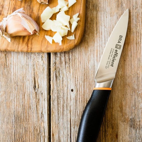 BRA Efficient | Sæt med 3 Efficient knive med skærebræt Naranja