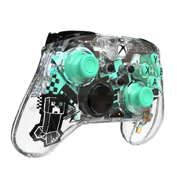 Controller - Xbox Series X|S, Xbox One og PC - Minecraft: Diamond - Trådløs - PDP - Gennemsigtig Transparent