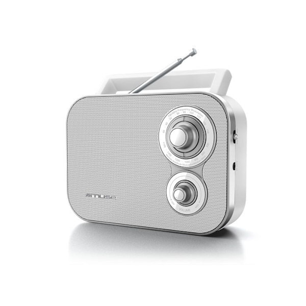 Kannettava Radio - MUSE - M-051 RW - Valkoinen - Analogi Tuner - MP3 Liitäntä Vit