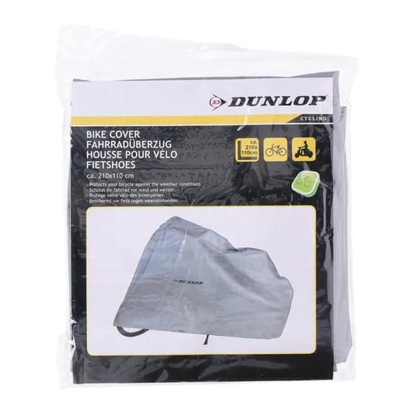 Køretøjscover - Dunlop - 210 x 110 cm - Grå - Polyethylen - Universal Grå